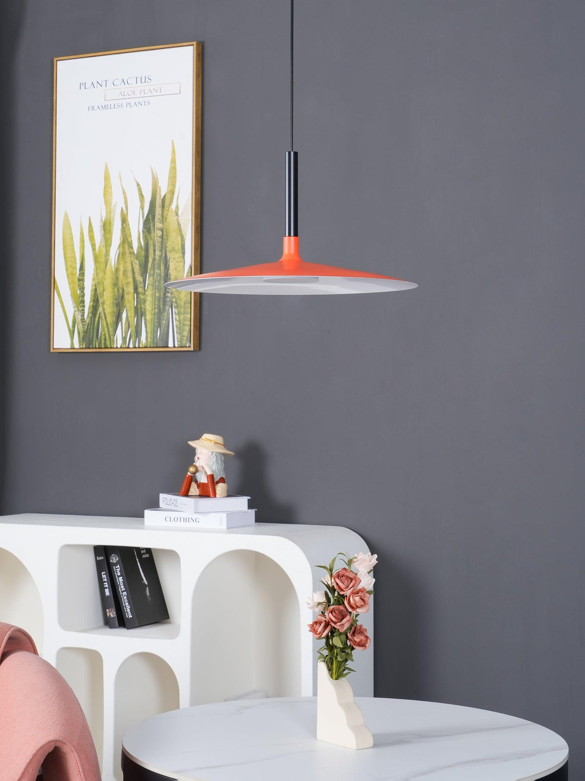 Ardinena lampada a sospensione Disco Piatto in Alluminio