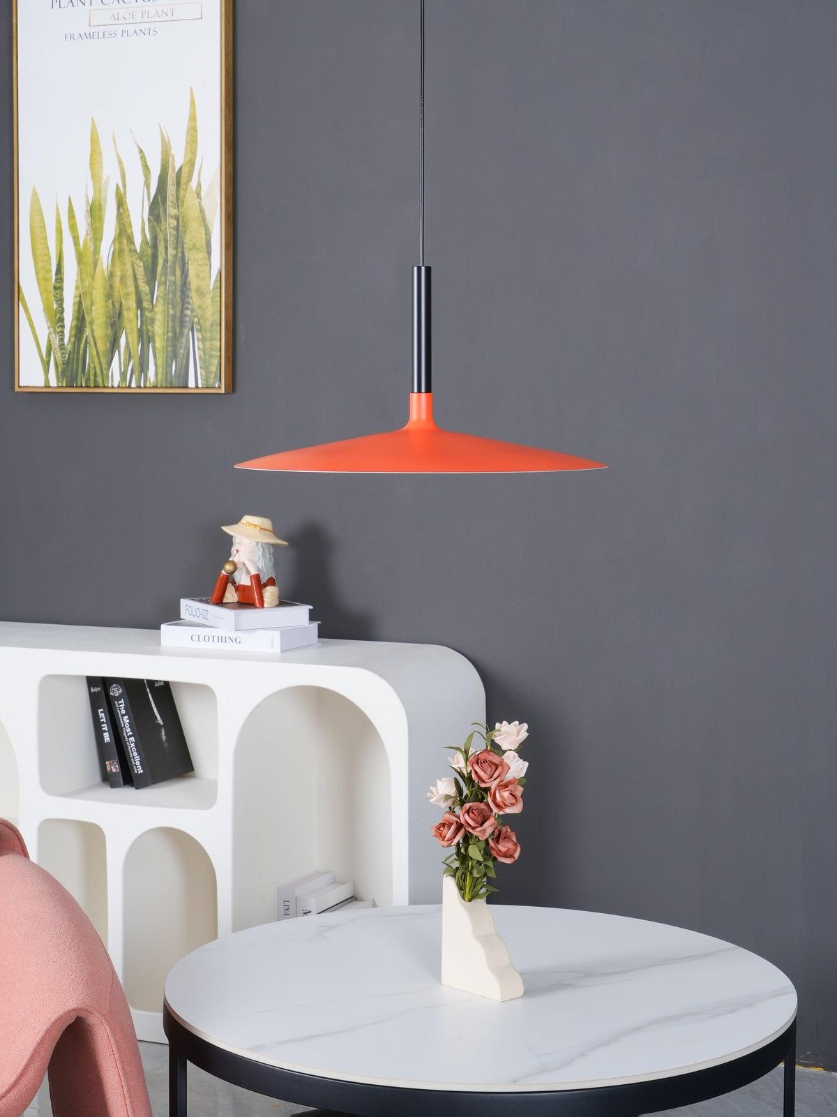 Ardinena lampada a sospensione Disco Piatto in Alluminio
