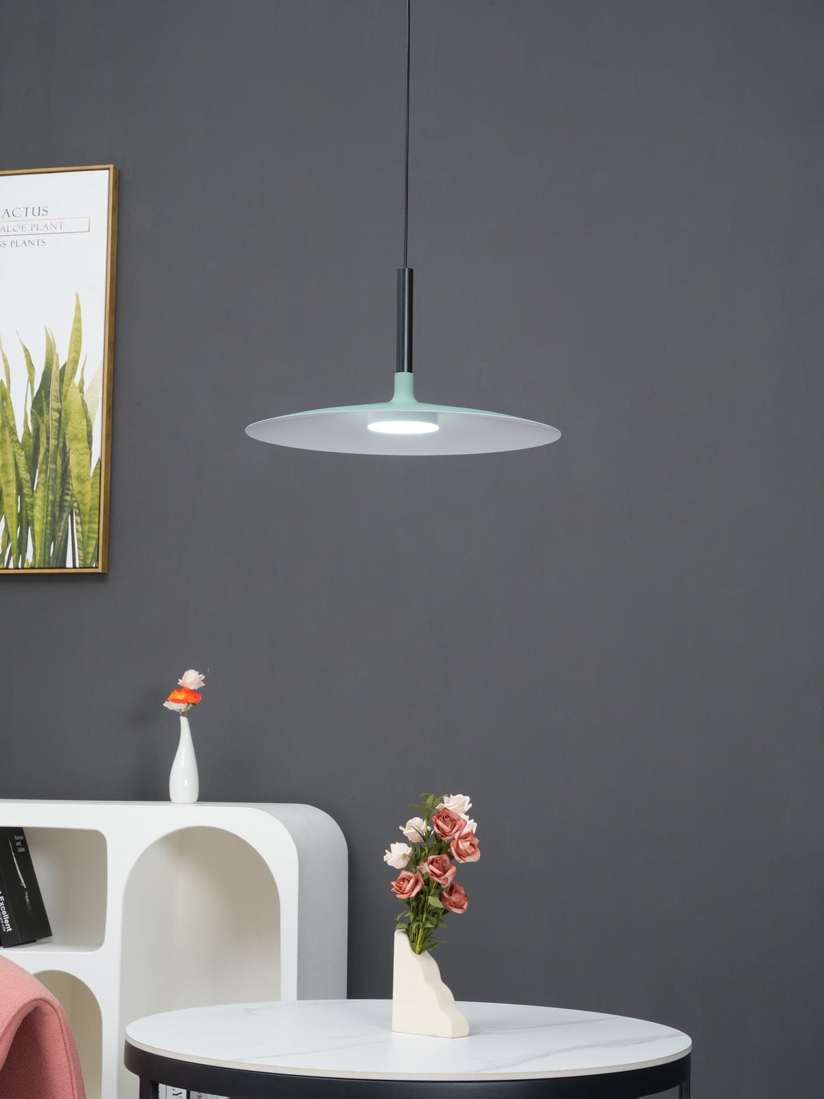 Ardinena lampada a sospensione Disco Piatto in Alluminio