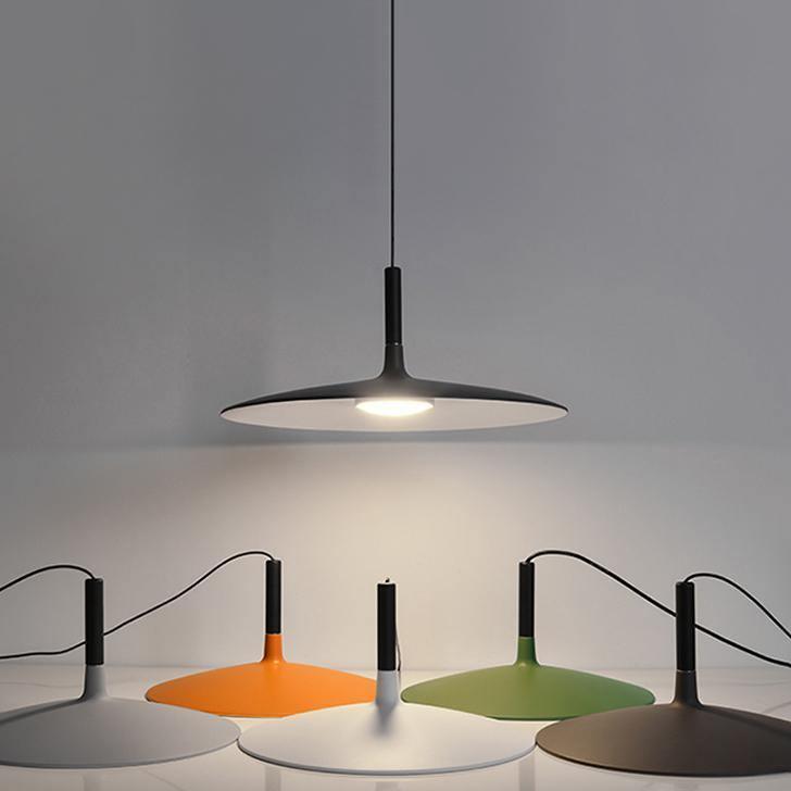 Ardinena lampada a sospensione Disco Piatto in Alluminio