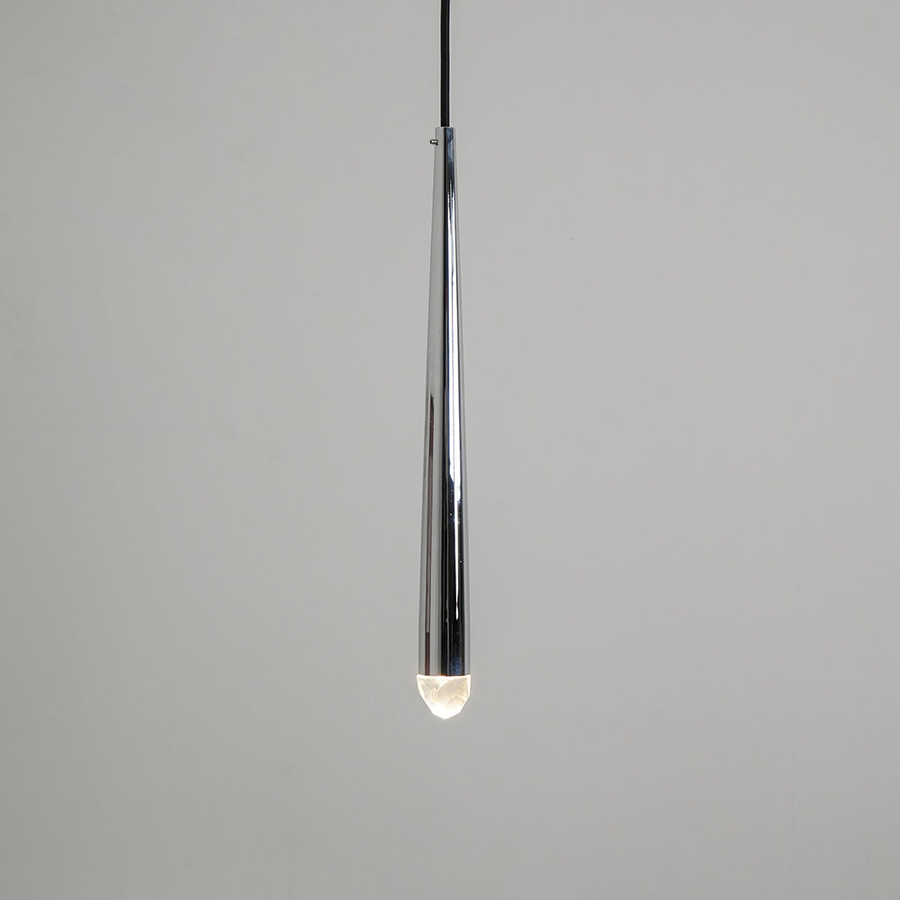Larry lampadario Cristallo ottone Annerito Argento Scala
