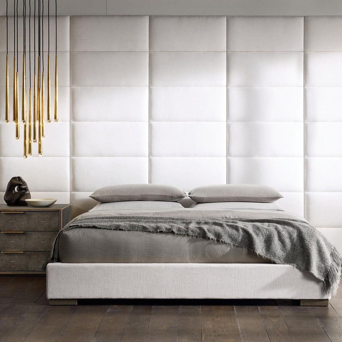 Larry lampadario Cristallo ottone Annerito Argento Scala