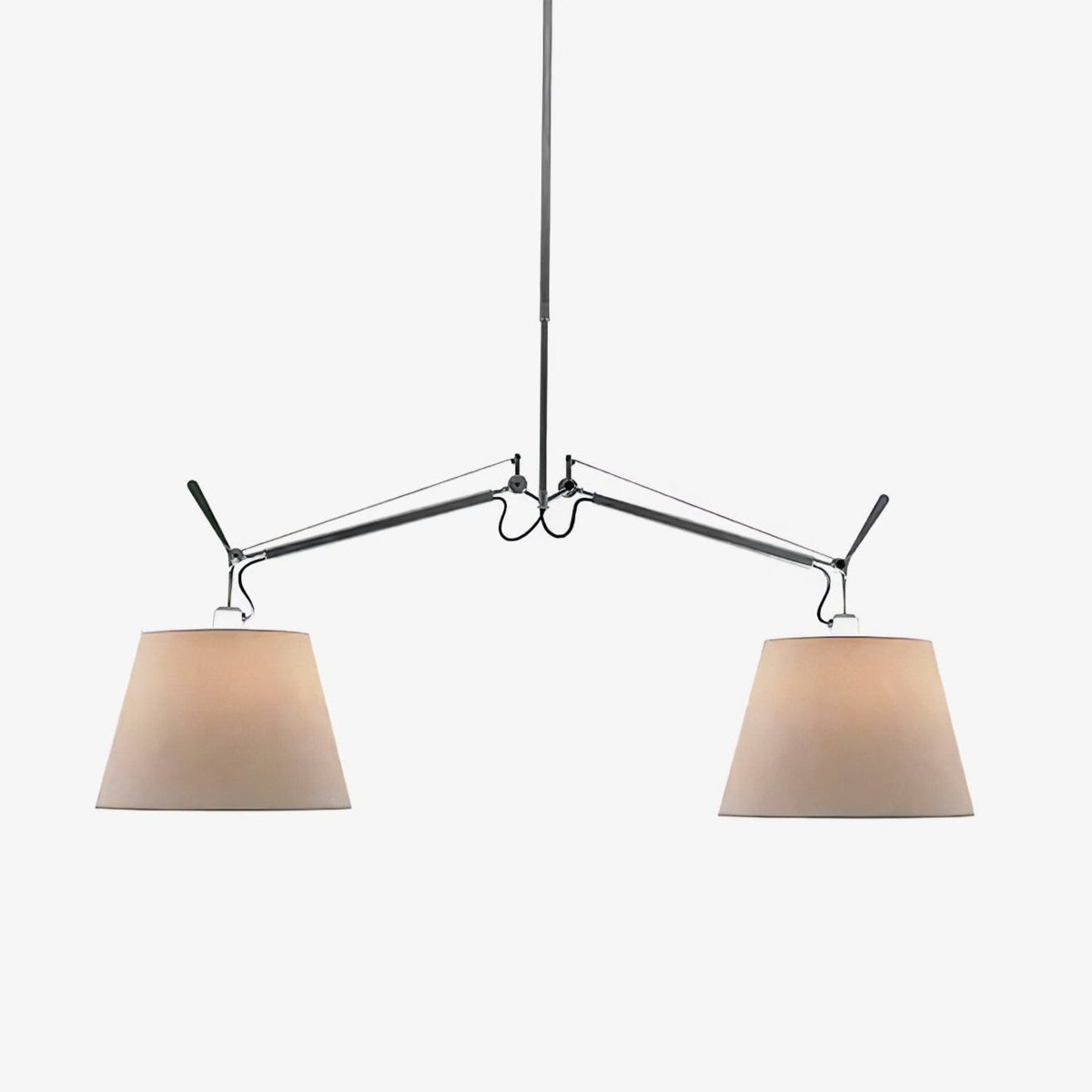 Evmirion lampada a sospensione con paralume in tessuto Premium Elegance