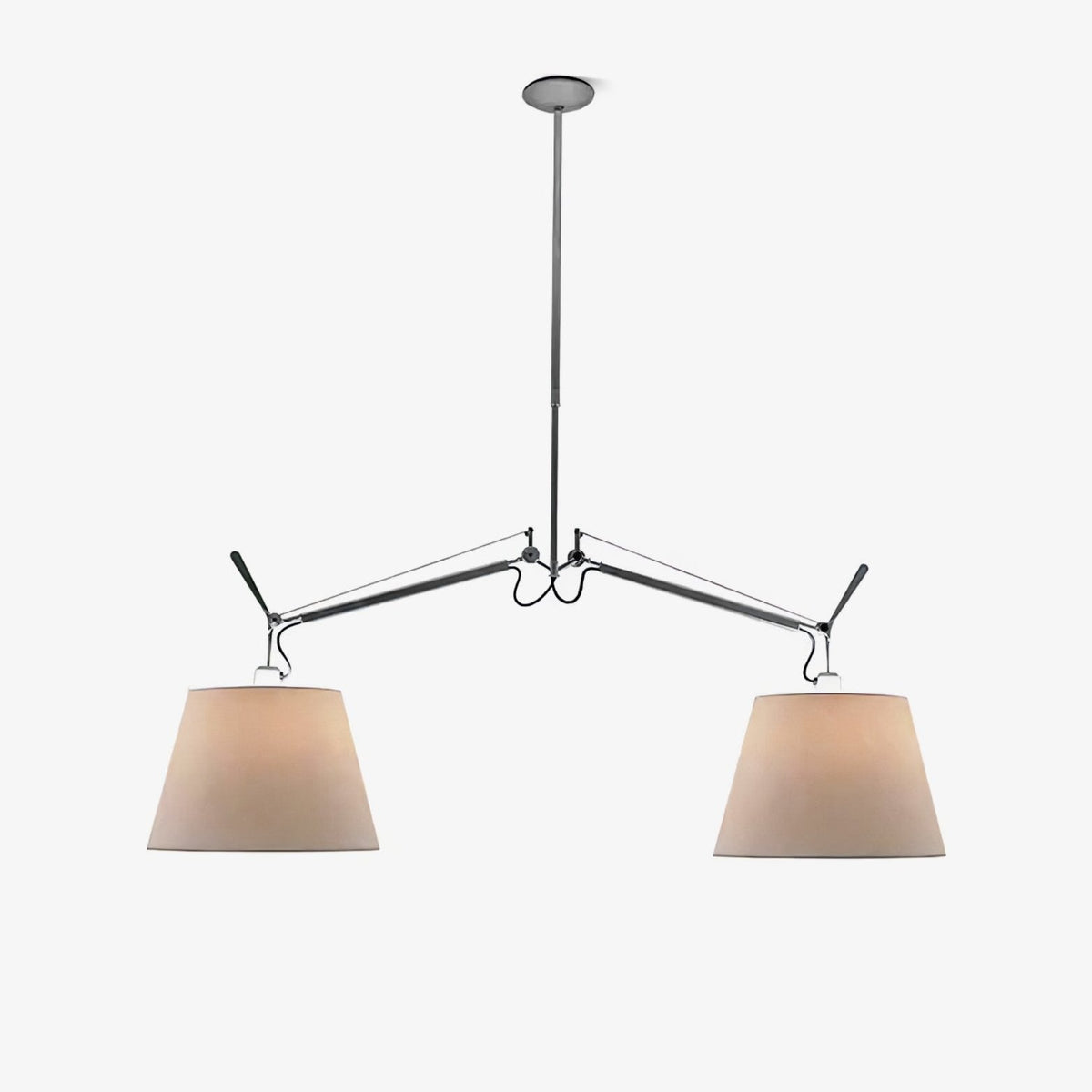 Evmirion lampada a sospensione con paralume in tessuto Premium Elegance