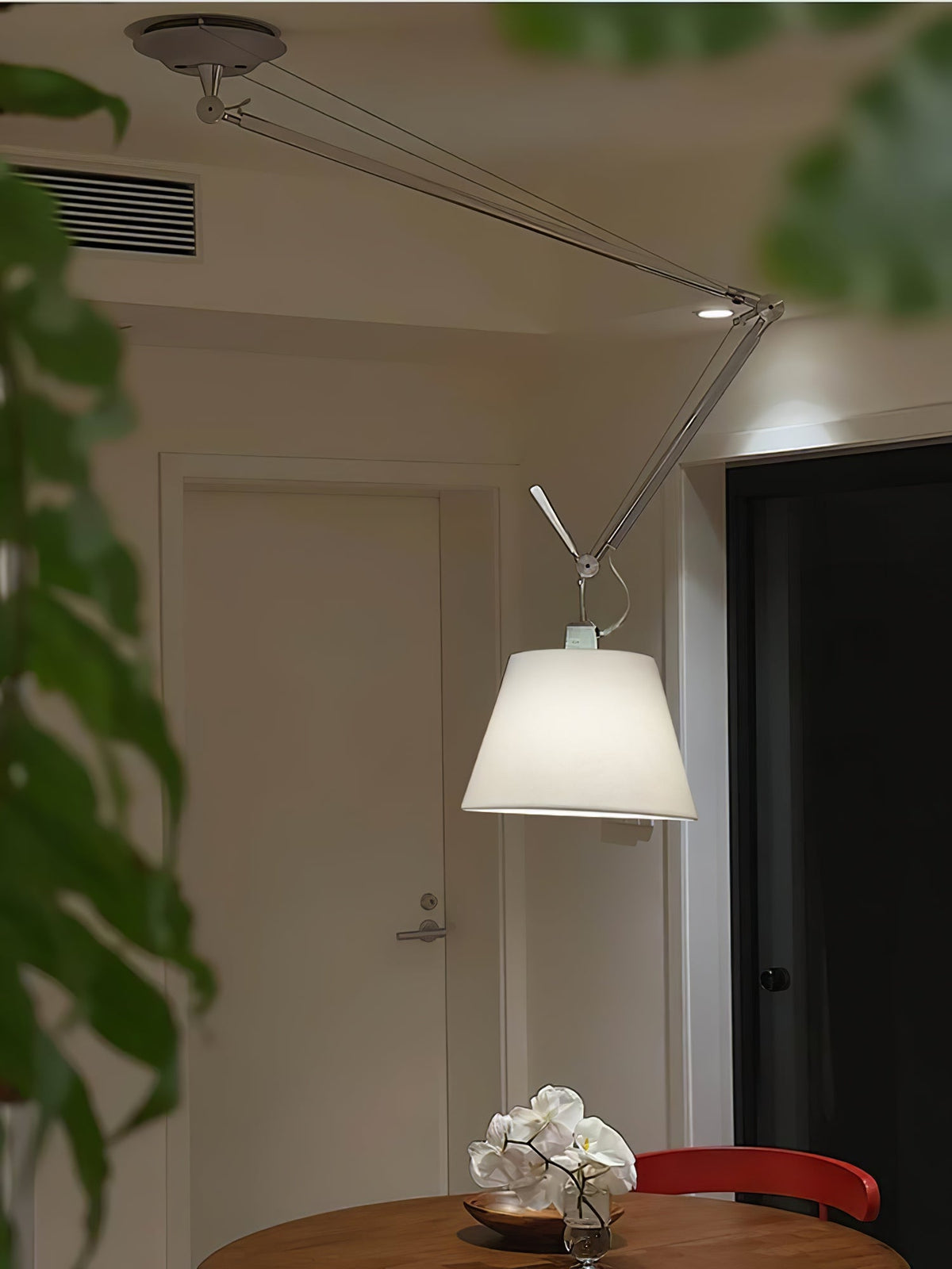 Evmirion lampada a sospensione con paralume in tessuto Premium Elegance