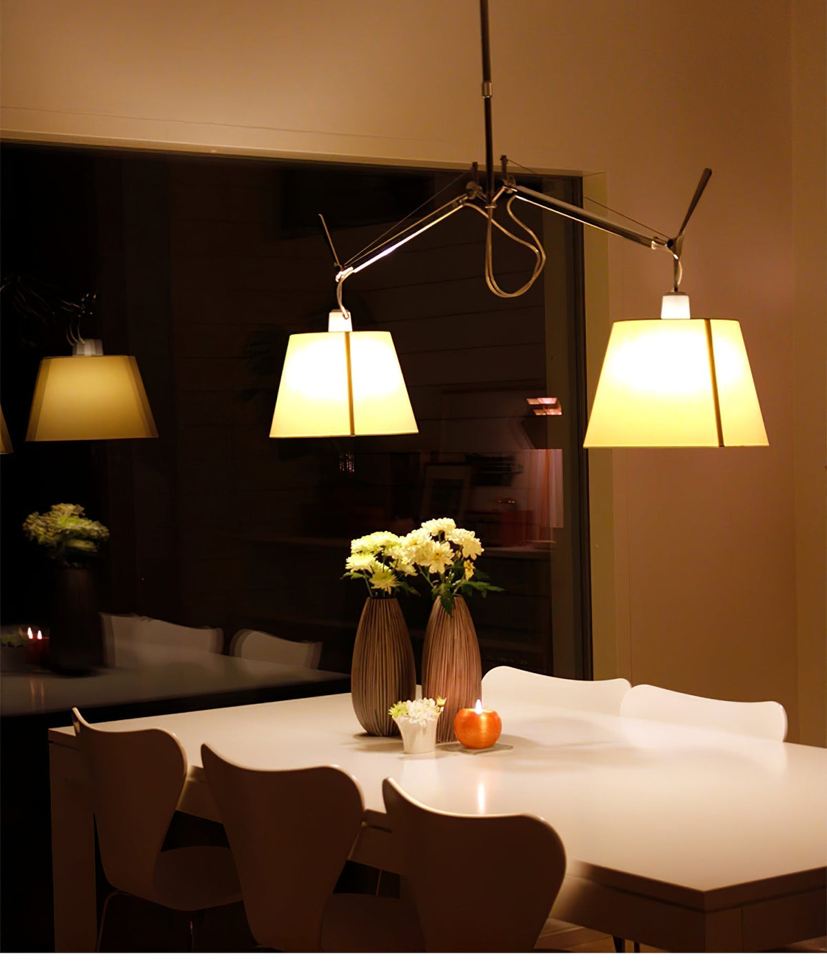 Evmirion lampada a sospensione con paralume in tessuto Premium Elegance