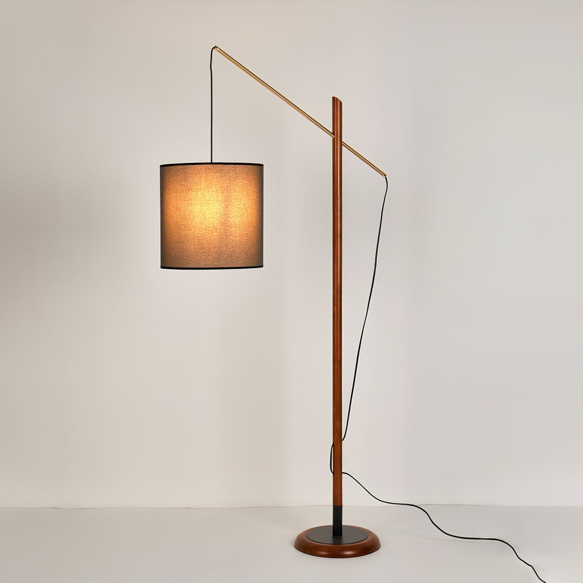 Nyvariol lampada da terra minimalista in legno