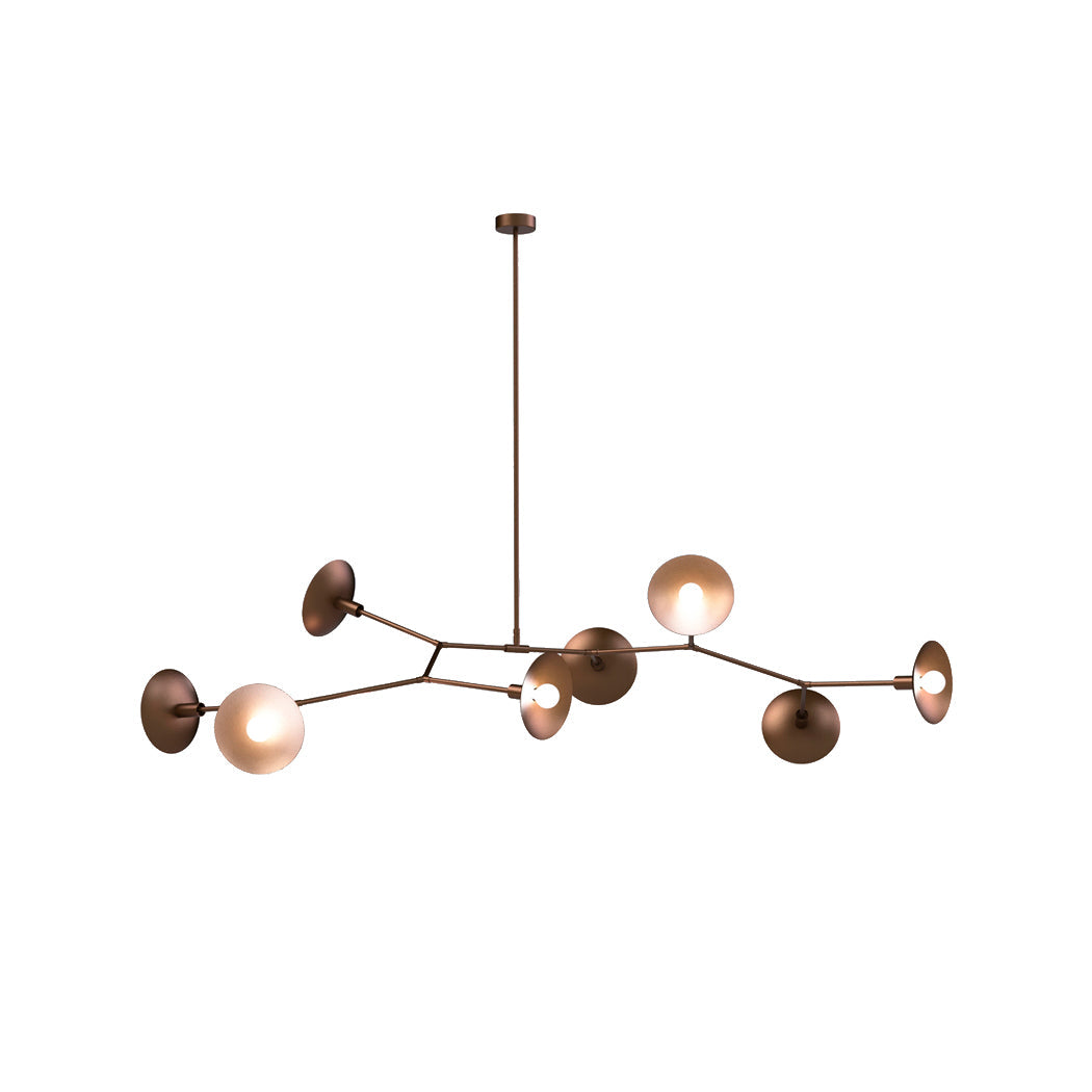 Tinduvyo lampadario moderno minimalista in metallo e vetro