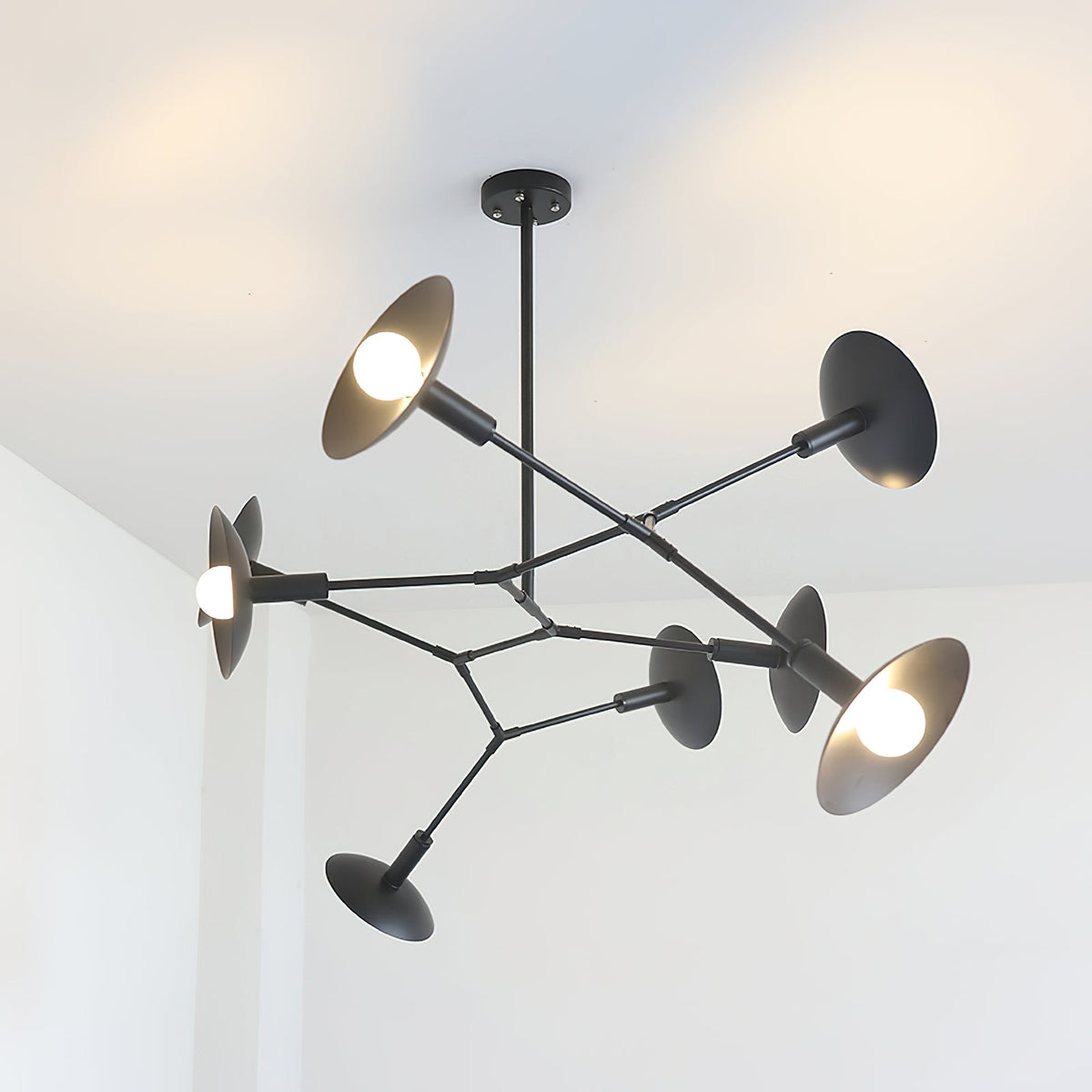 Tinduvyo lampadario moderno minimalista in metallo e vetro