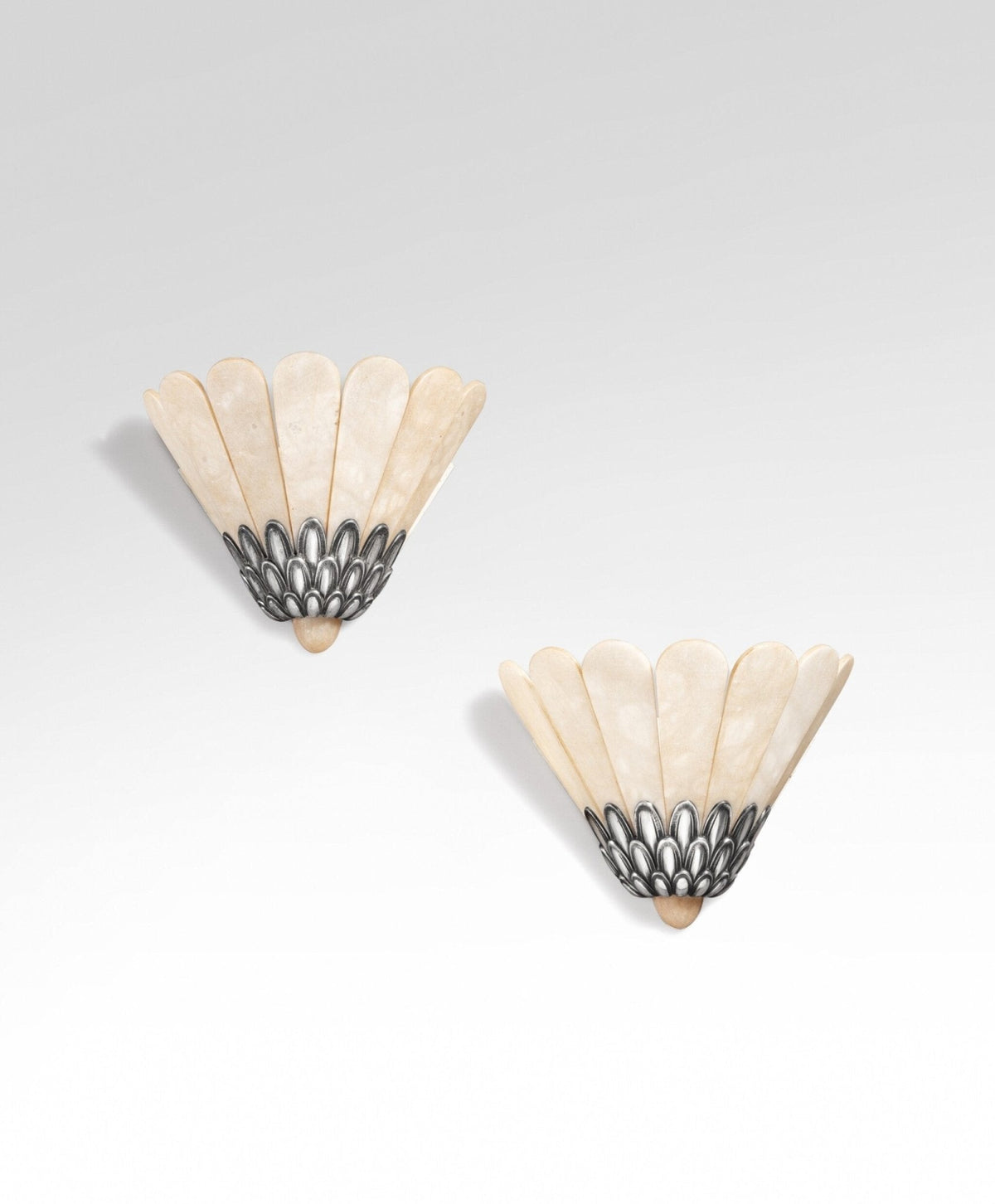 Marbe vintage alabastro lampada da parete a petali