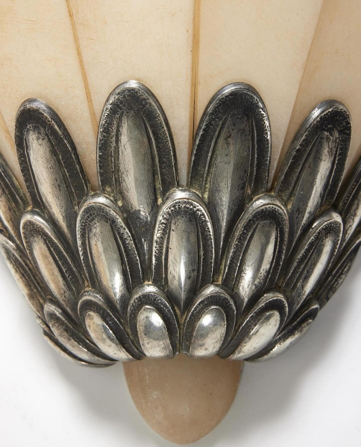Marbe vintage alabastro lampada da parete a petali