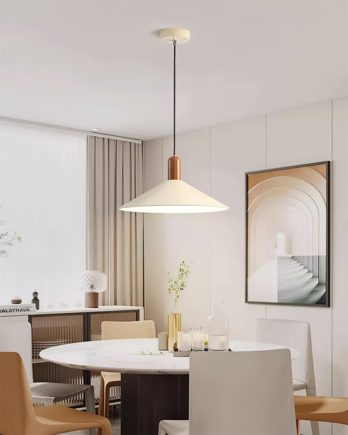 Lampada a sospensione LED minimalista Cono per Cucina e sala da pranzo