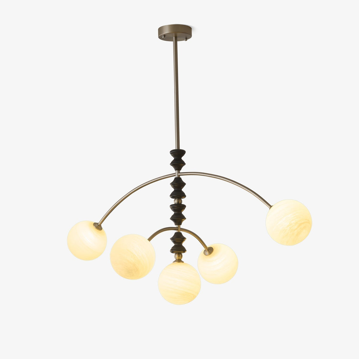 Cucarara lampadario Art Nordico Tradizionale ad Arco in legno