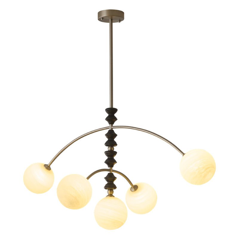 Cucarara lampadario Art Nordico Tradizionale ad Arco in legno
