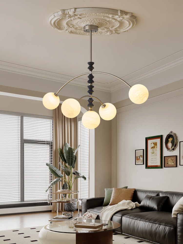 Cucarara lampadario Art Nordico Tradizionale ad Arco in legno