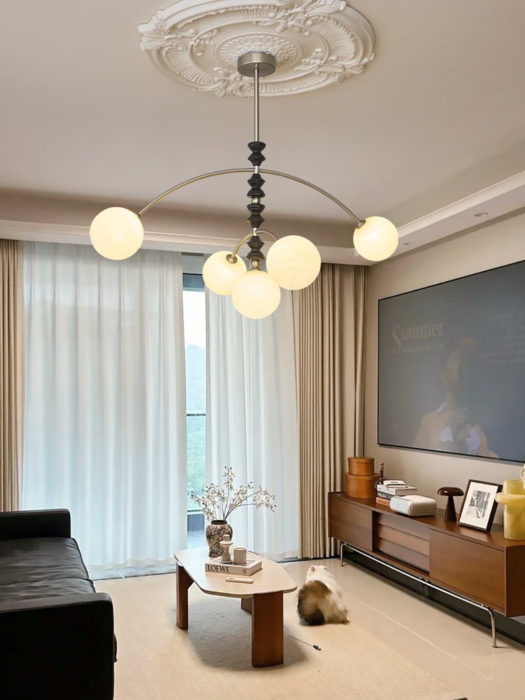 Cucarara lampadario Art Nordico Tradizionale ad Arco in legno
