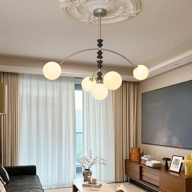 Cucarara lampadario Art Nordico Tradizionale ad Arco in legno