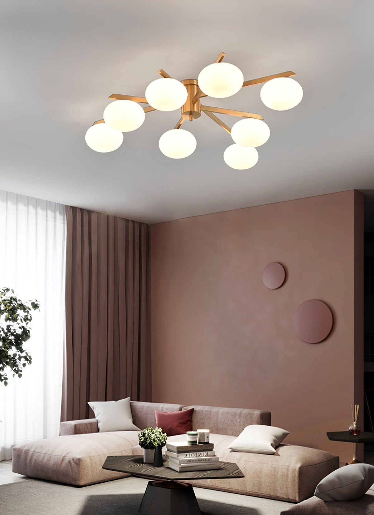 Velaraya lampada da soffitto moderna in vetro