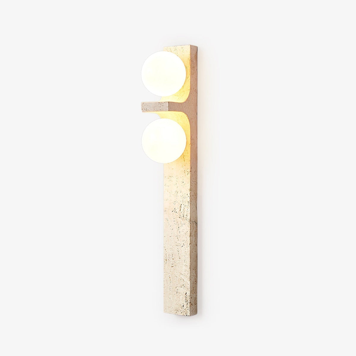 Eirikuvys applique da parete organica moderna minimalista in travertino