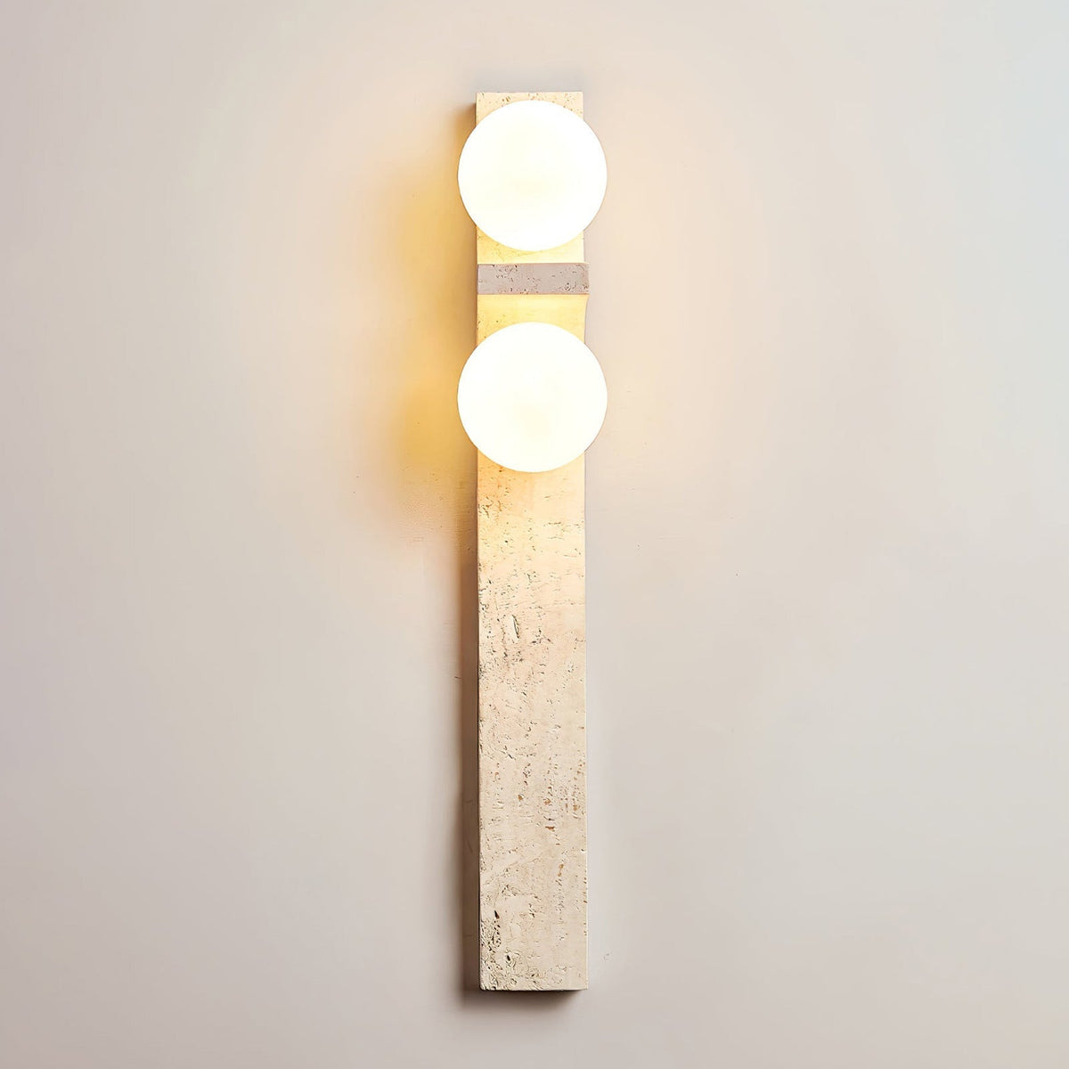 Eirikuvys applique da parete organica moderna minimalista in travertino