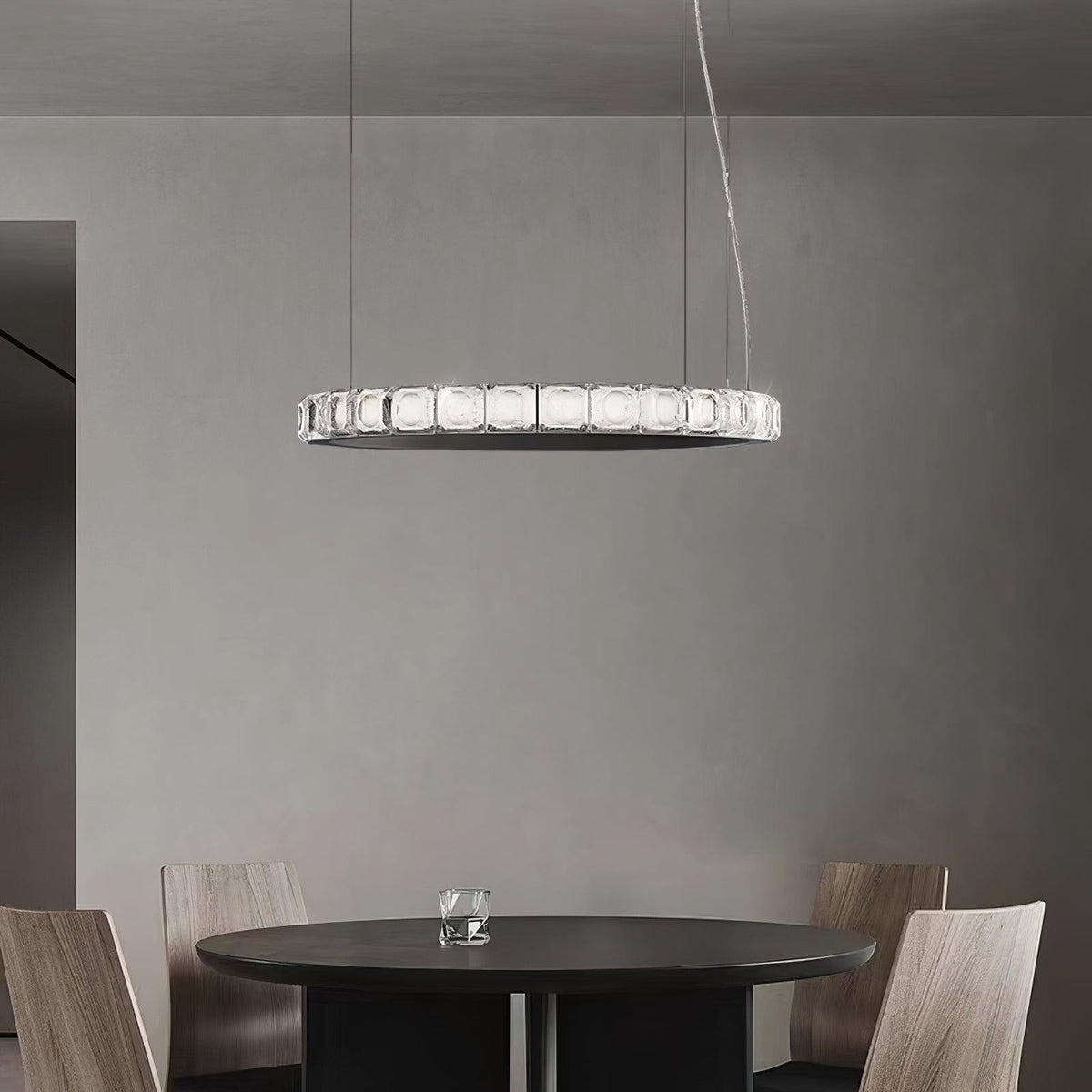 Avzorion lampadario moderno minimalista ad Anello in vetro