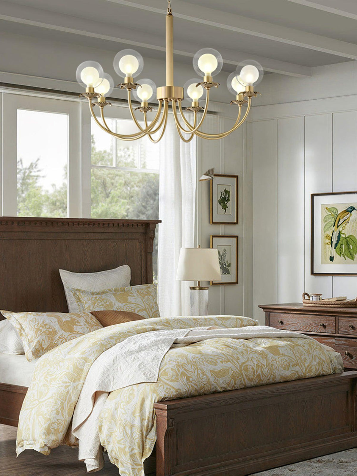 Crown lampadario classico in vetro