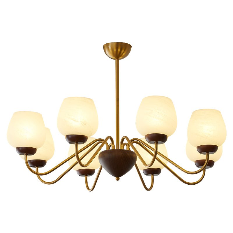 Sytheiel Premium lampadario Elegance legno vetro