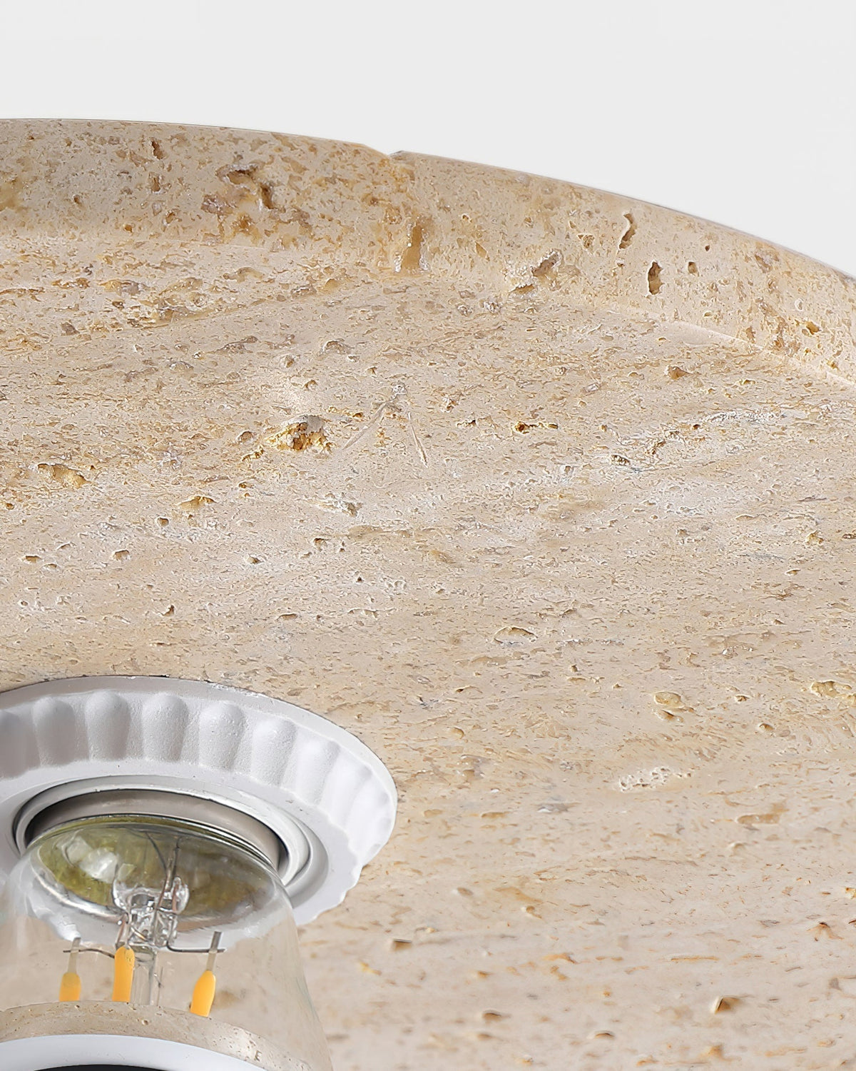 Norarora plafoniera in travertino Beige