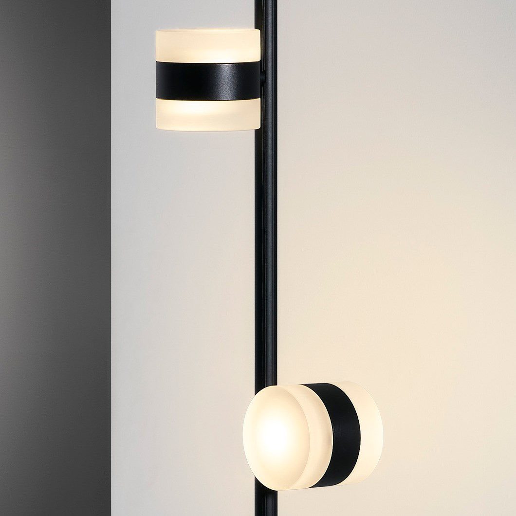 Munell lampada da terra in acrilico nero