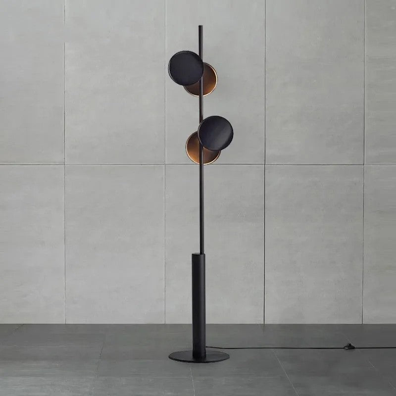Munell lampada da terra in acrilico nero