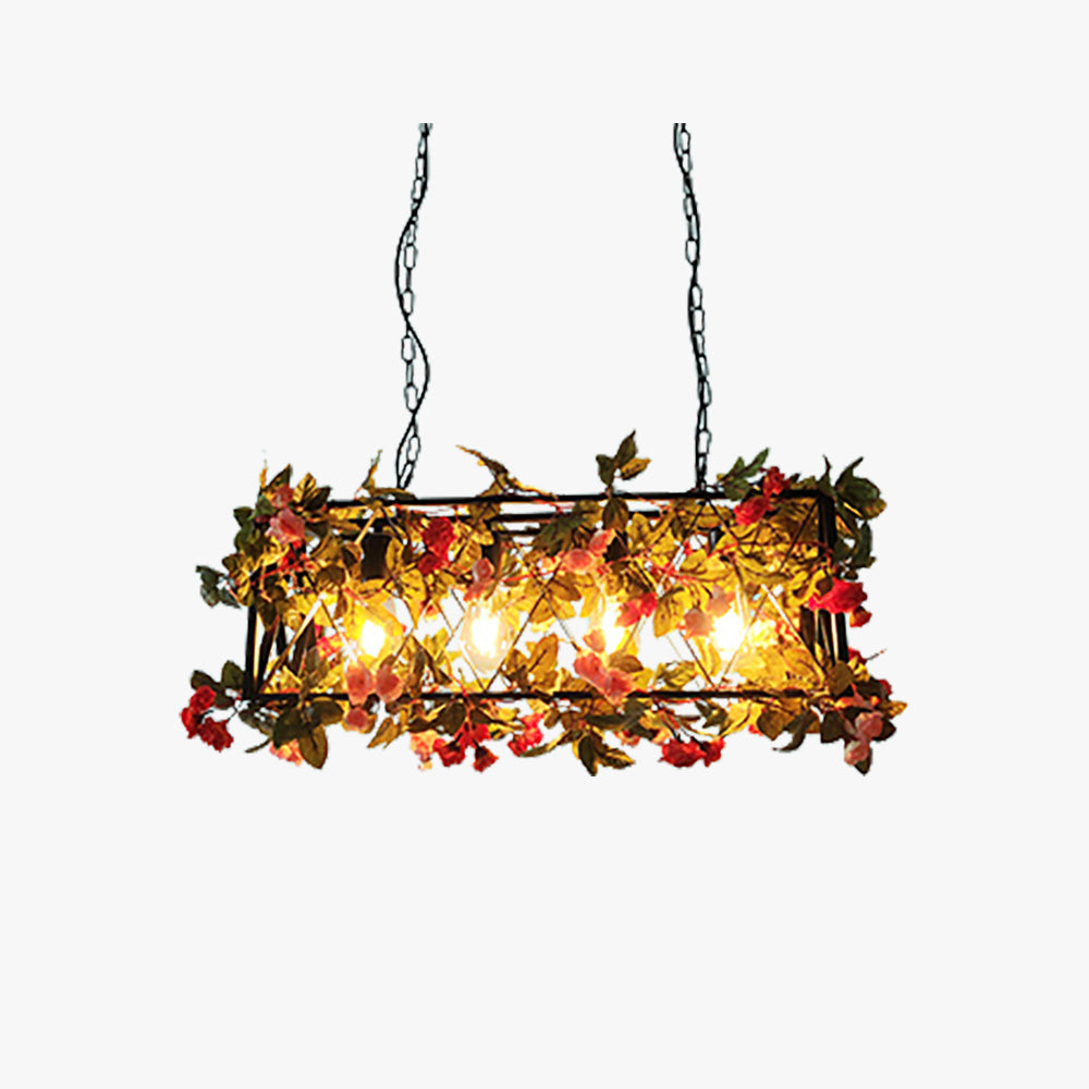 Ritta Rustica Arte Contadina Deco Impianto Rettangolo Lampade a Sospensione