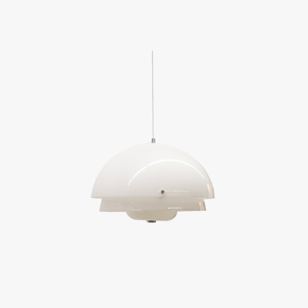 Valentina Moderne Fiore Metallo/Vetro Lampade a Sospensione Argento Soggiorno