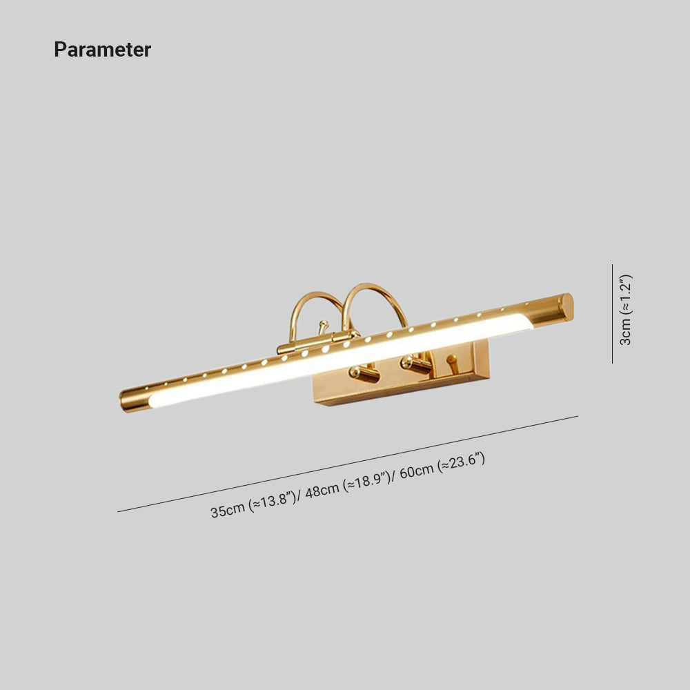 Moderno Minimalismo LED Lineare Applique Oro Metallo/Acrilico Bagno/Soggiorno/Camera da Letto