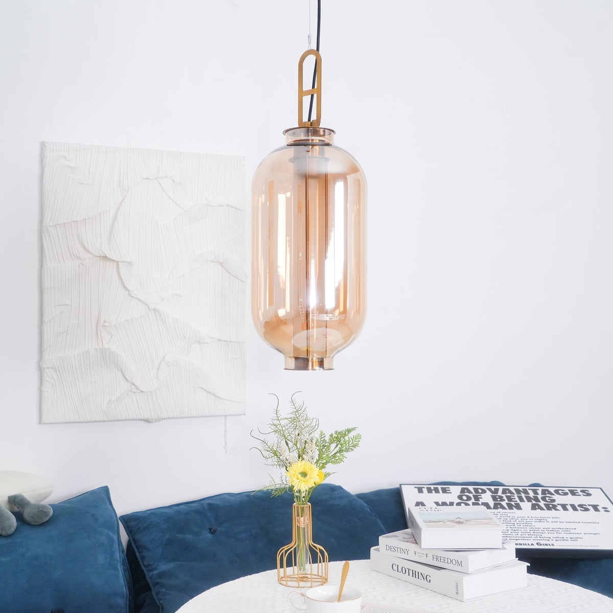 Uphaos lampada a sospensione moderna minimalista in vetro