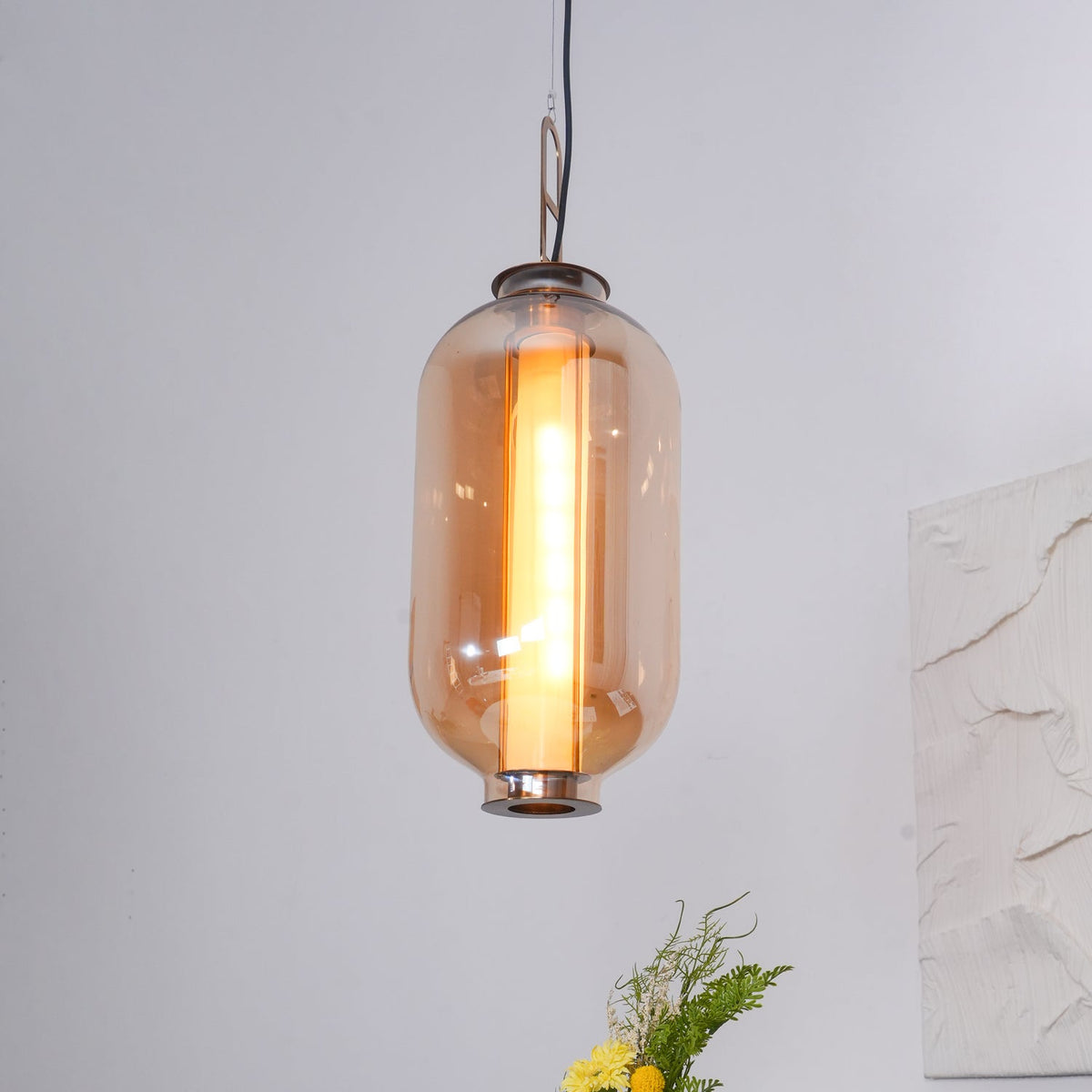 Uphaos lampada a sospensione moderna minimalista in vetro