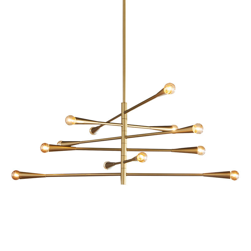 Sifuvyu lampadario moderno minimalista in ottone in metallo