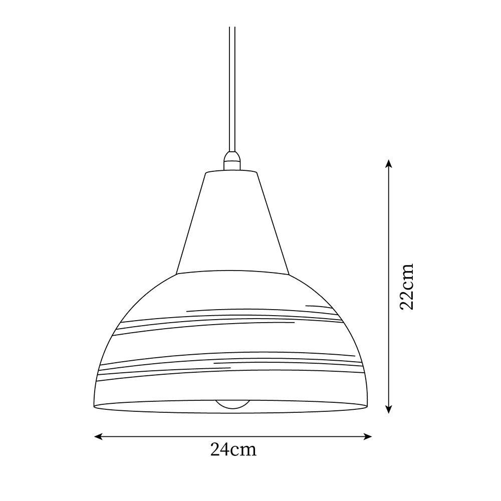 Lampada a sospensione in ceramica texturizzata, forma conica, stile nordico minimalista