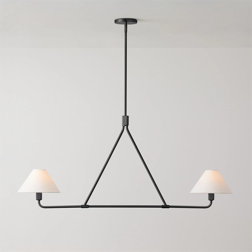 Ornuvyh lampadario industriale vintage in metallo e tessuto