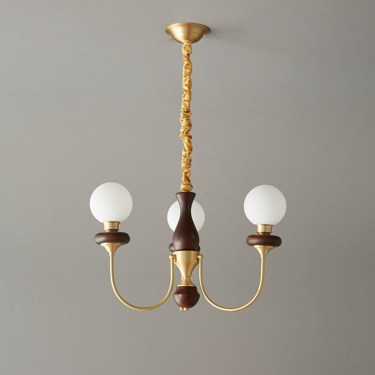 Cotheor lampadario in legno e vetro vintage Tradizionale
