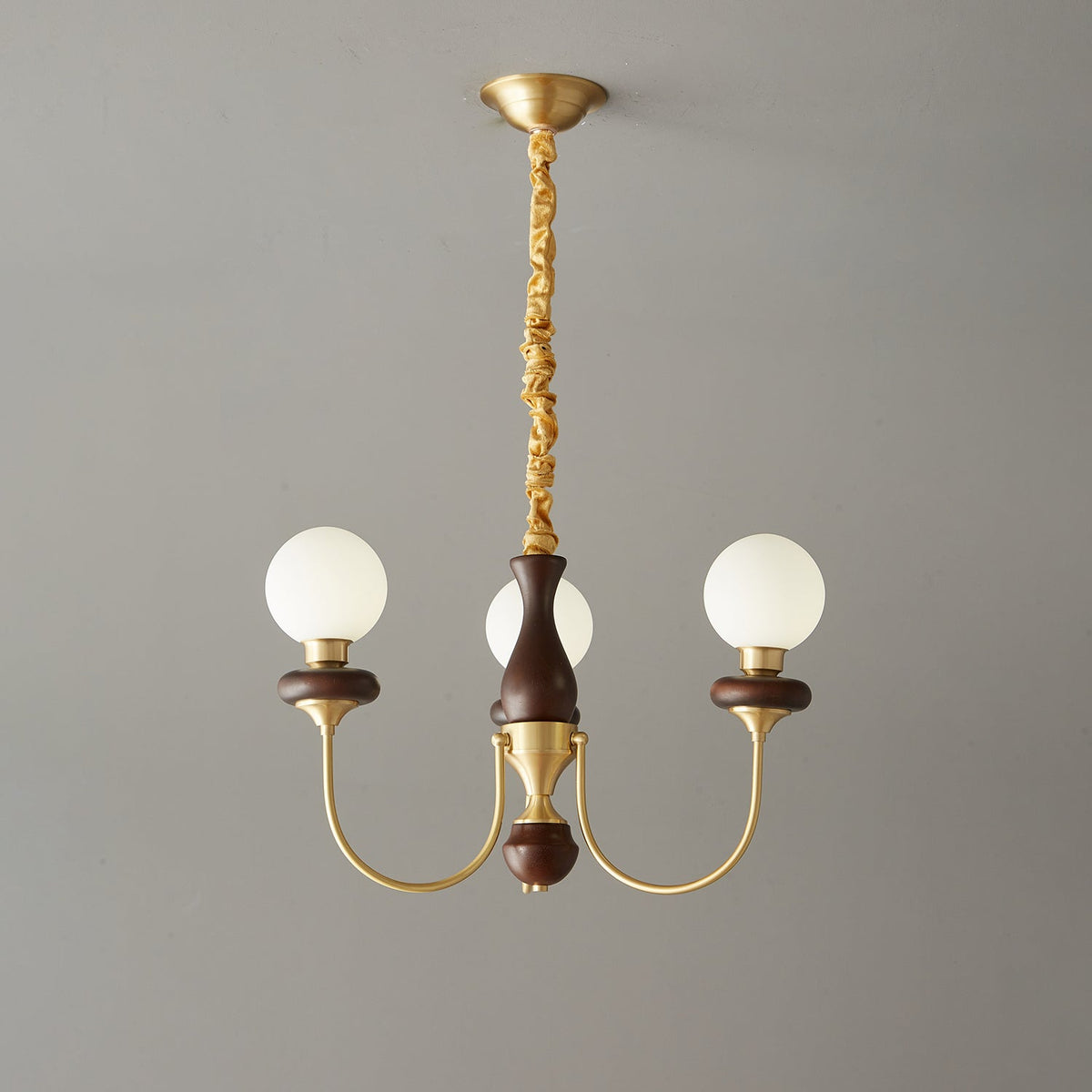 Cotheor lampadario in legno e vetro vintage Tradizionale