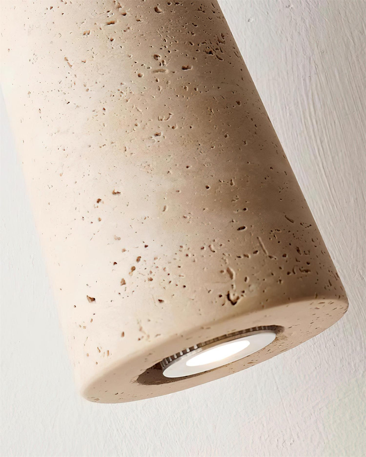 Nolira lampada a sospensione legno travertino Naturale