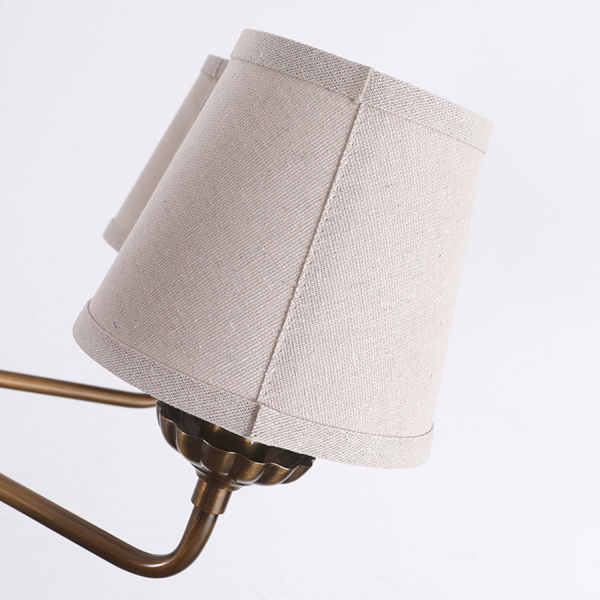Gloruvyh lampadario vintage industriale in tessuto e metallo