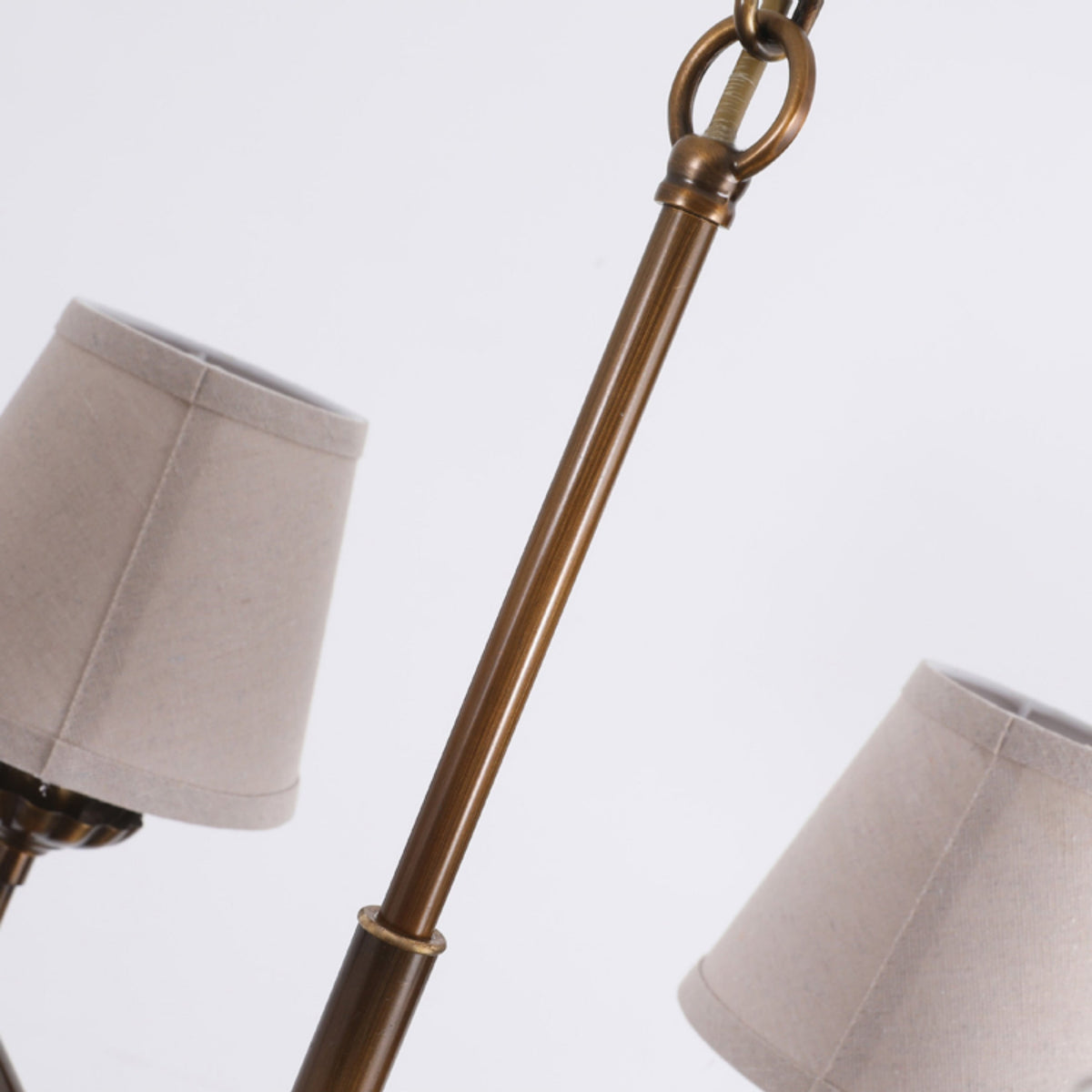 Gloruvyh lampadario vintage industriale in tessuto e metallo