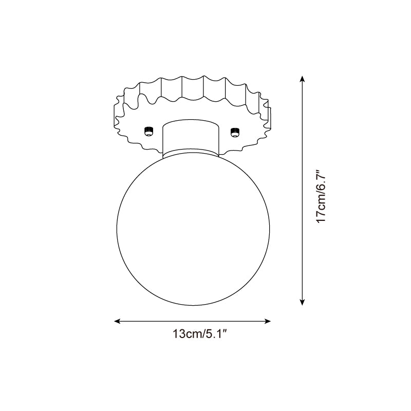 Valisaya lampada da soffitto con base in travertino a festone