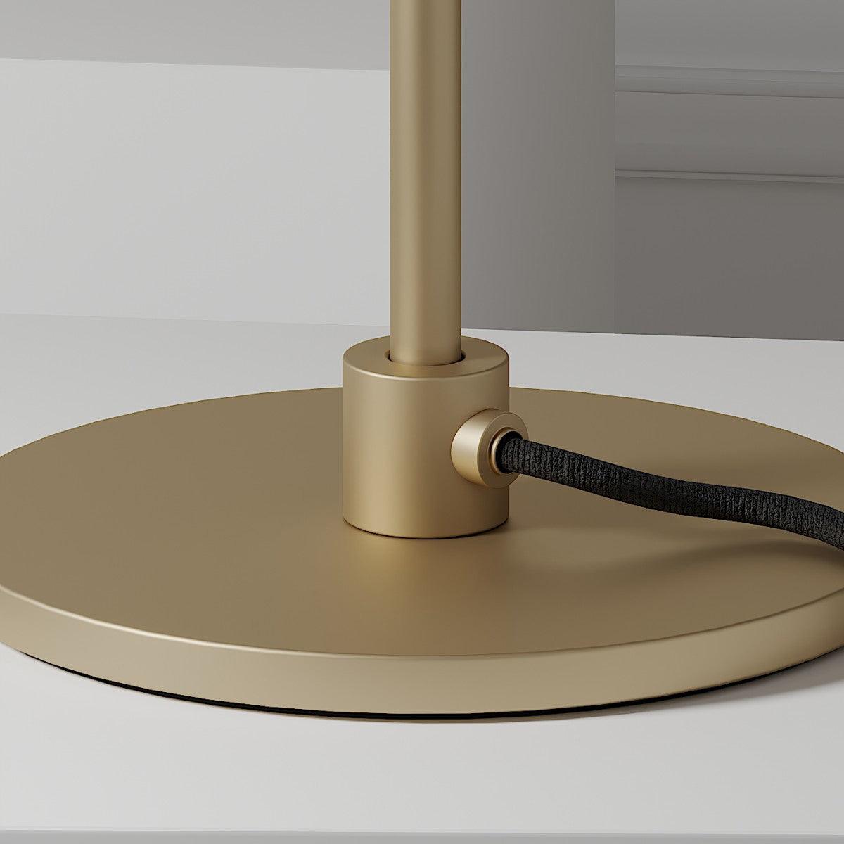Rinelette lampada da tavolo in vetro Chiaro con Base in legno