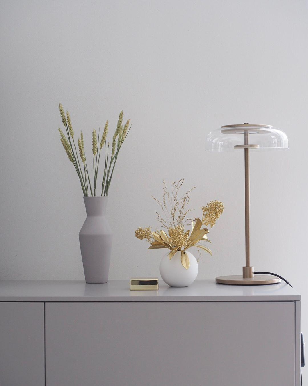 Rinelette lampada da tavolo in vetro Chiaro con Base in legno