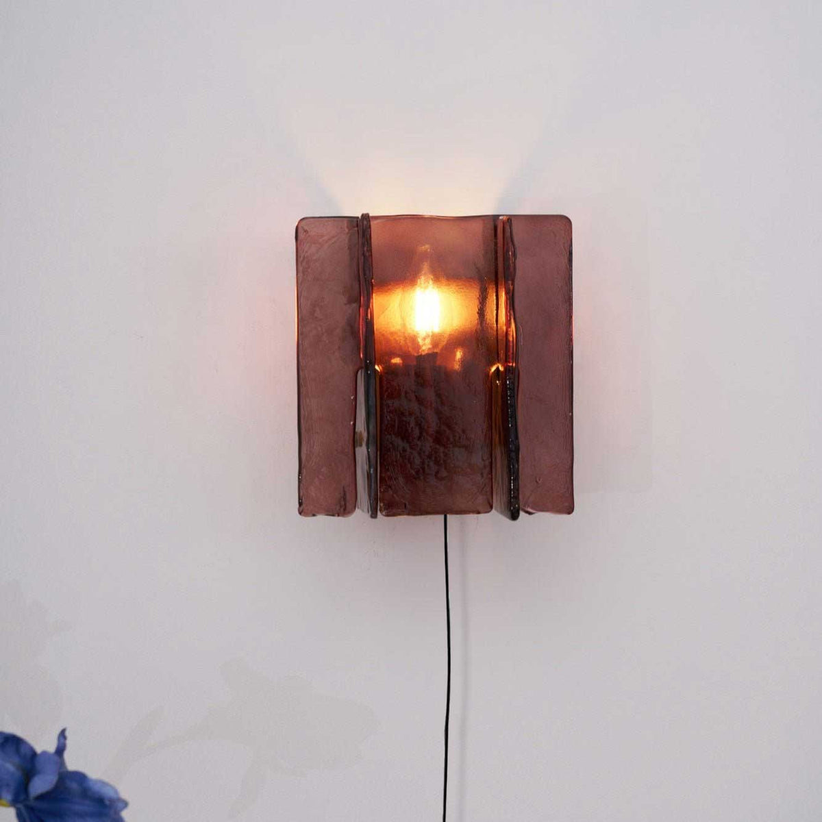 Celuaine lampada da parete ottone vetro Trasparente
