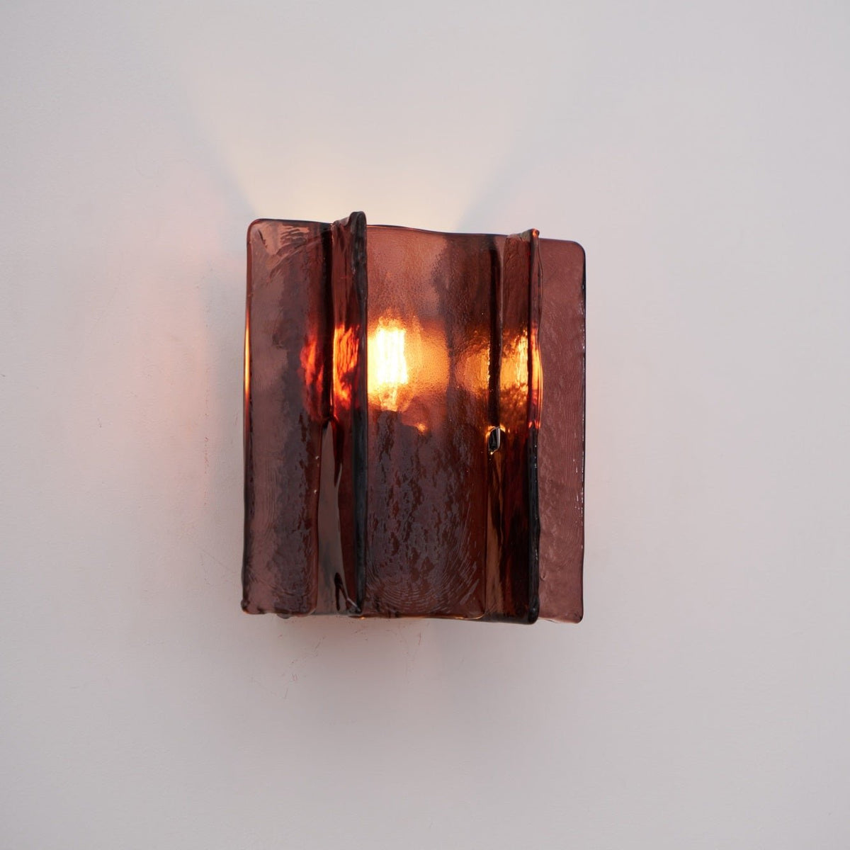Erove lampada da parete in vetro Artistico