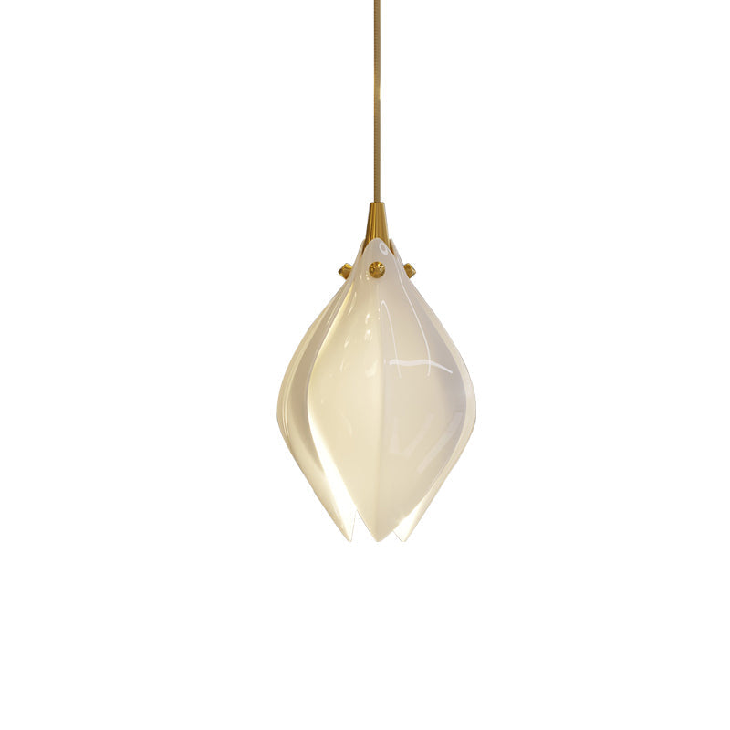 Fioenaya lampada a sospensione in Ceramica bianca con Motivo Florale floreale