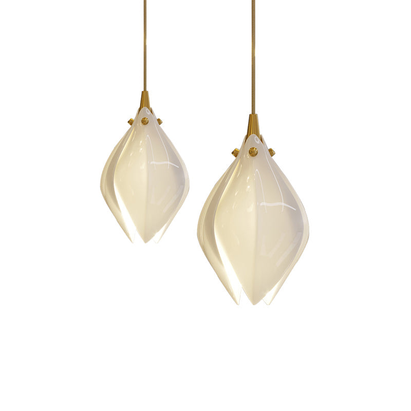 Fioenaya lampada a sospensione in Ceramica bianca con Motivo Florale floreale